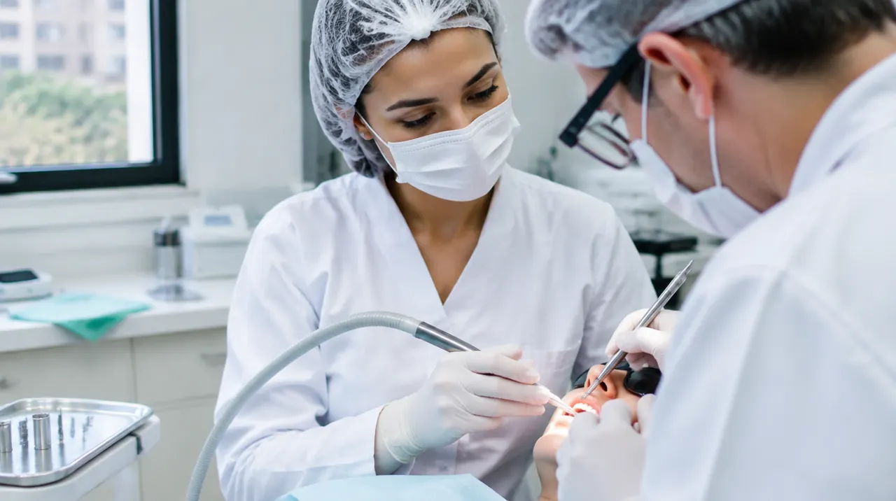 Técnico em Saúde Bucal trabalhando