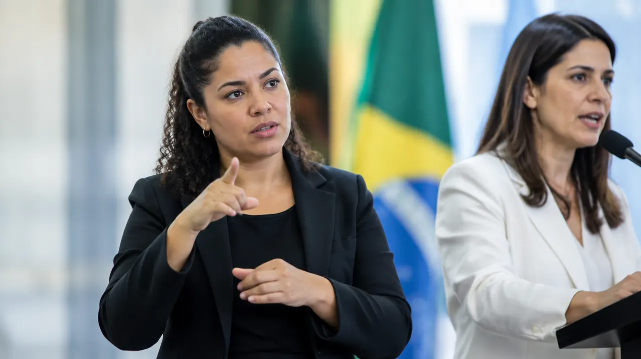 Técnico em Tradução e Interpretação de Libras trabalhando